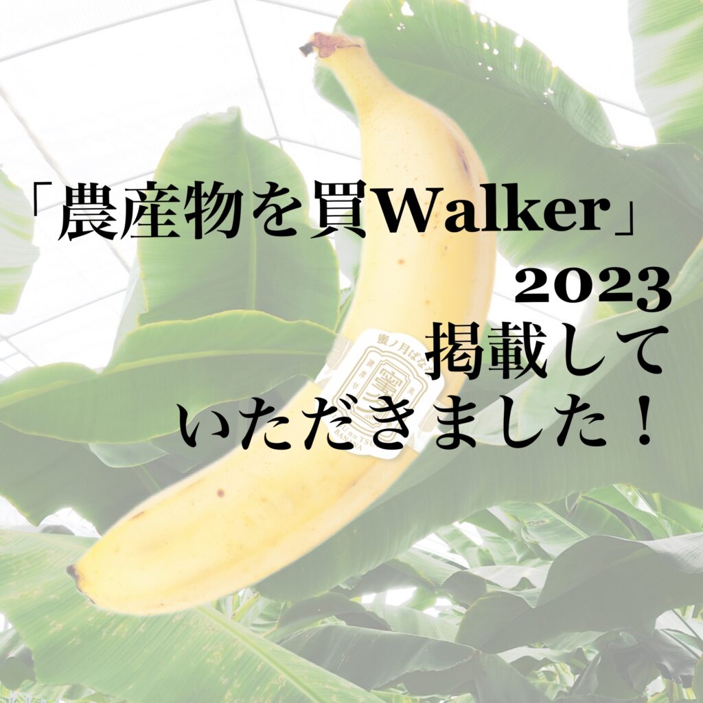 2022年9月26日「農産物を買Walker2023」ウォーカームックに掲載！！